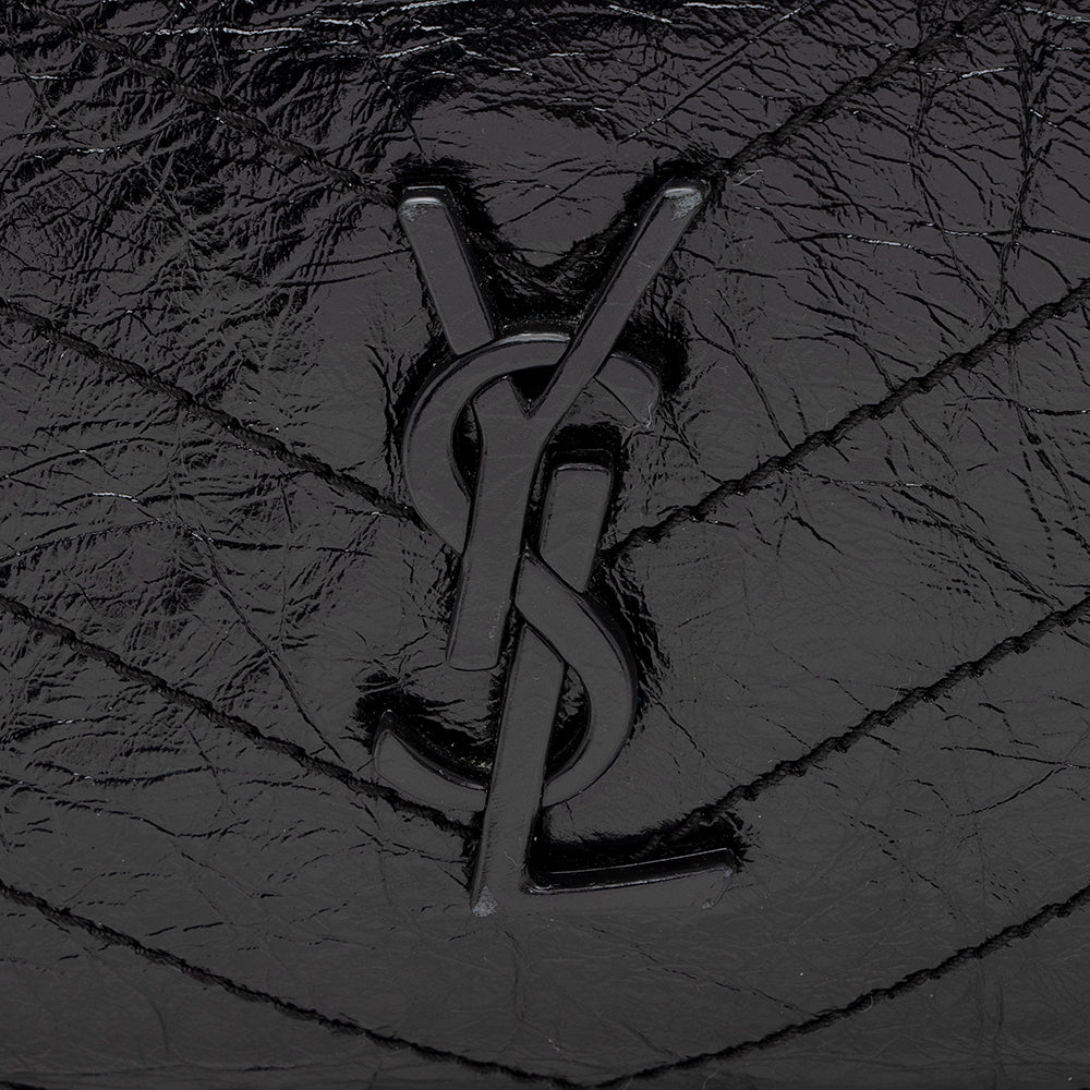 Saint Laurent Crinkled Calfskin Niki Medium Shopping Tote (SHF-19547)