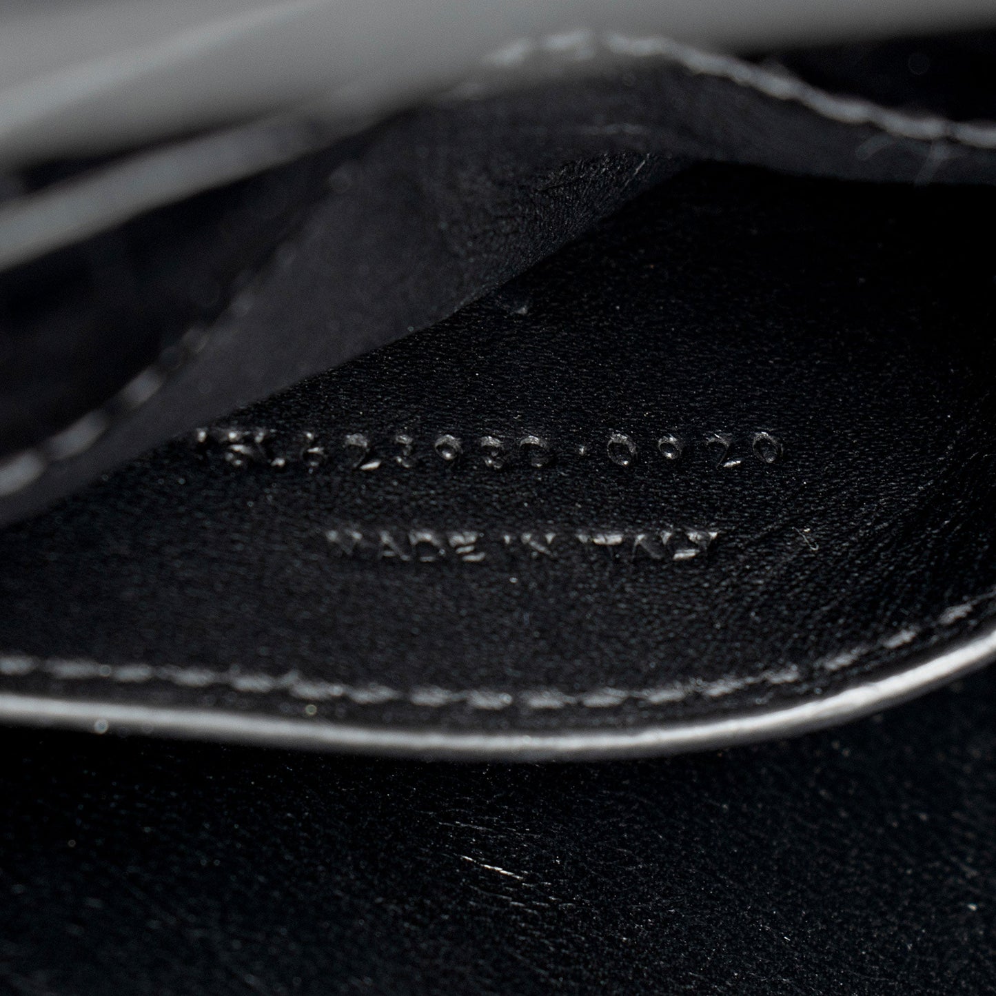 Saint Laurent Croc Embossed Leather Monogram Cassandra Mini Top Handle