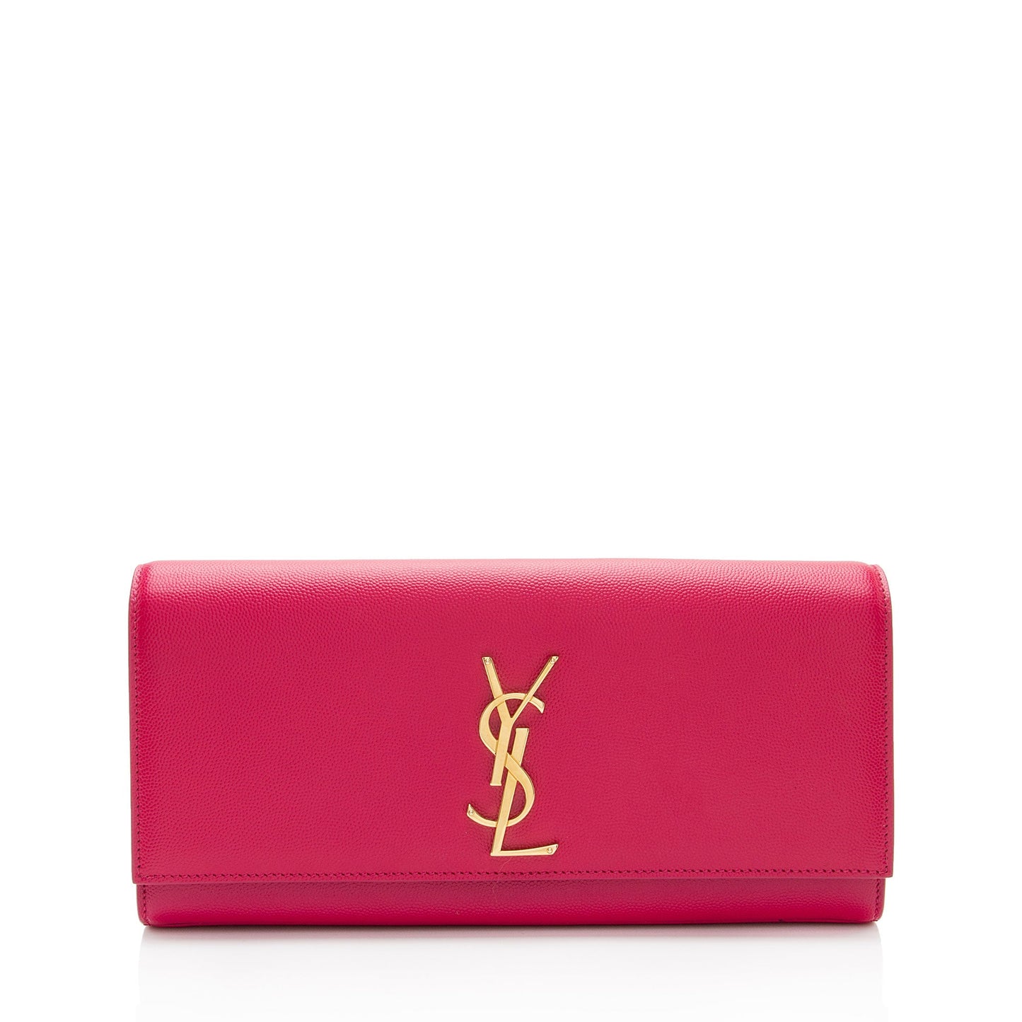 Saint Laurent Grain de Poudre Monogram Kate Clutch
