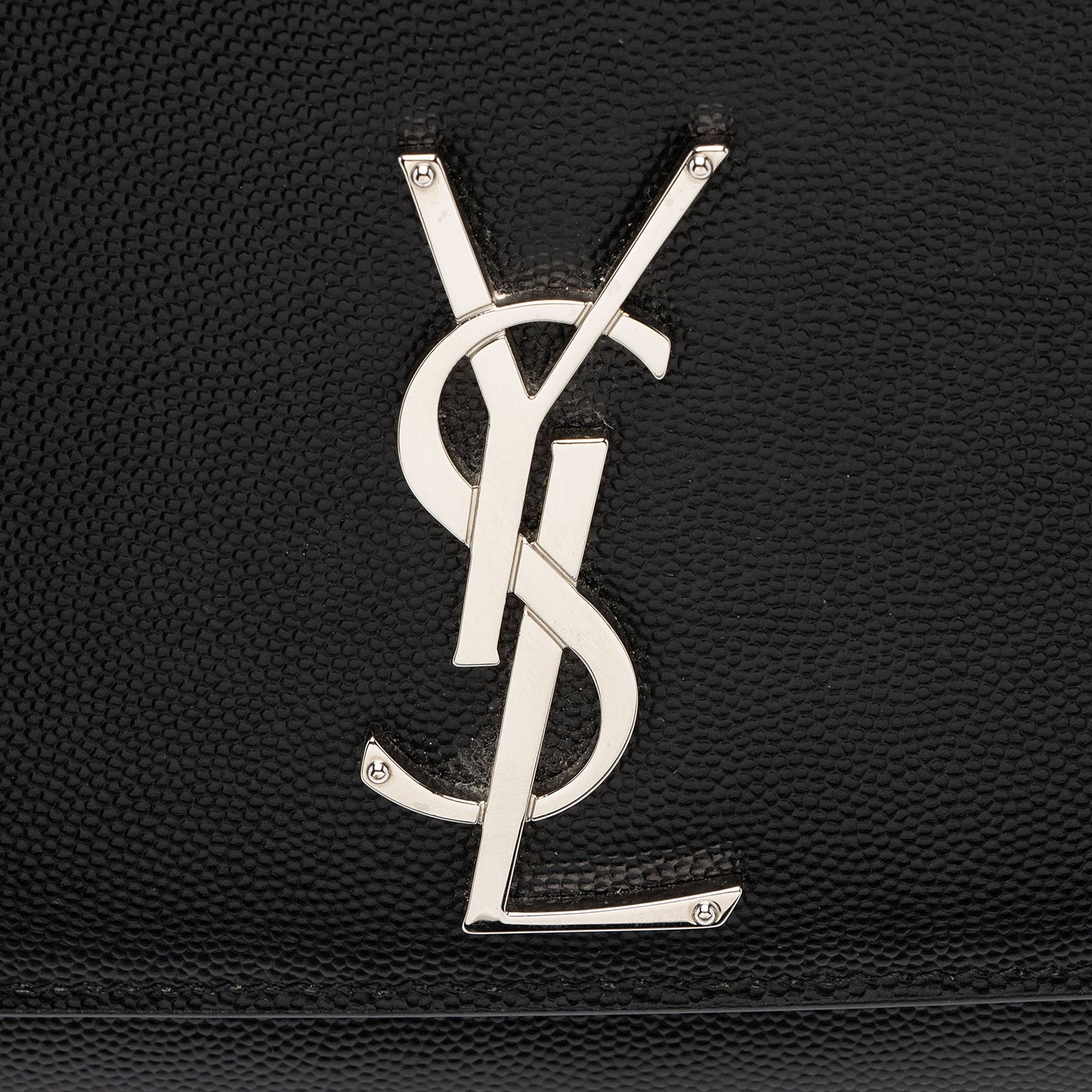 Saint Laurent Grain de Poudre Monogram Kate Medium Shoulder Bag