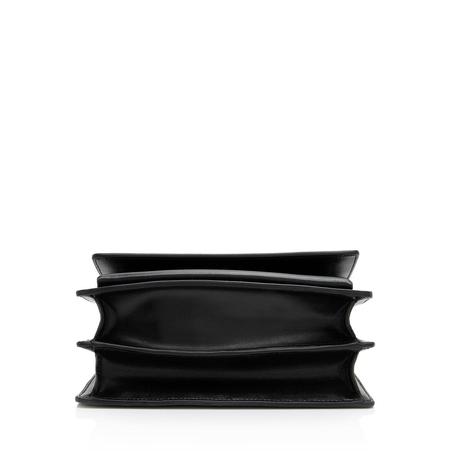 Saint Laurent Grained Calfskin Monogram Sunset Medium Shoulder Bag (SHF-23813)