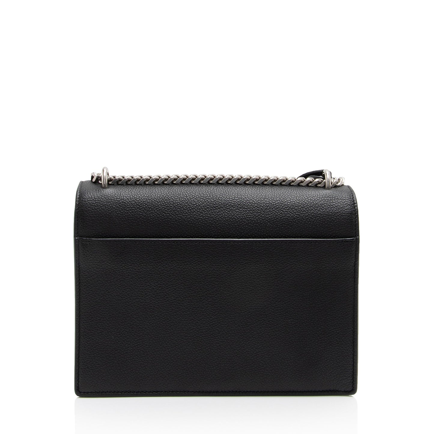 Saint Laurent Grained Calfskin Monogram Sunset Medium Shoulder Bag (SHF-NWQ0FK)