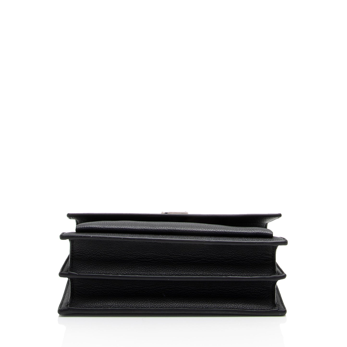 Saint Laurent Grained Calfskin Monogram Sunset Medium Shoulder Bag (SHF-NWQ0FK)