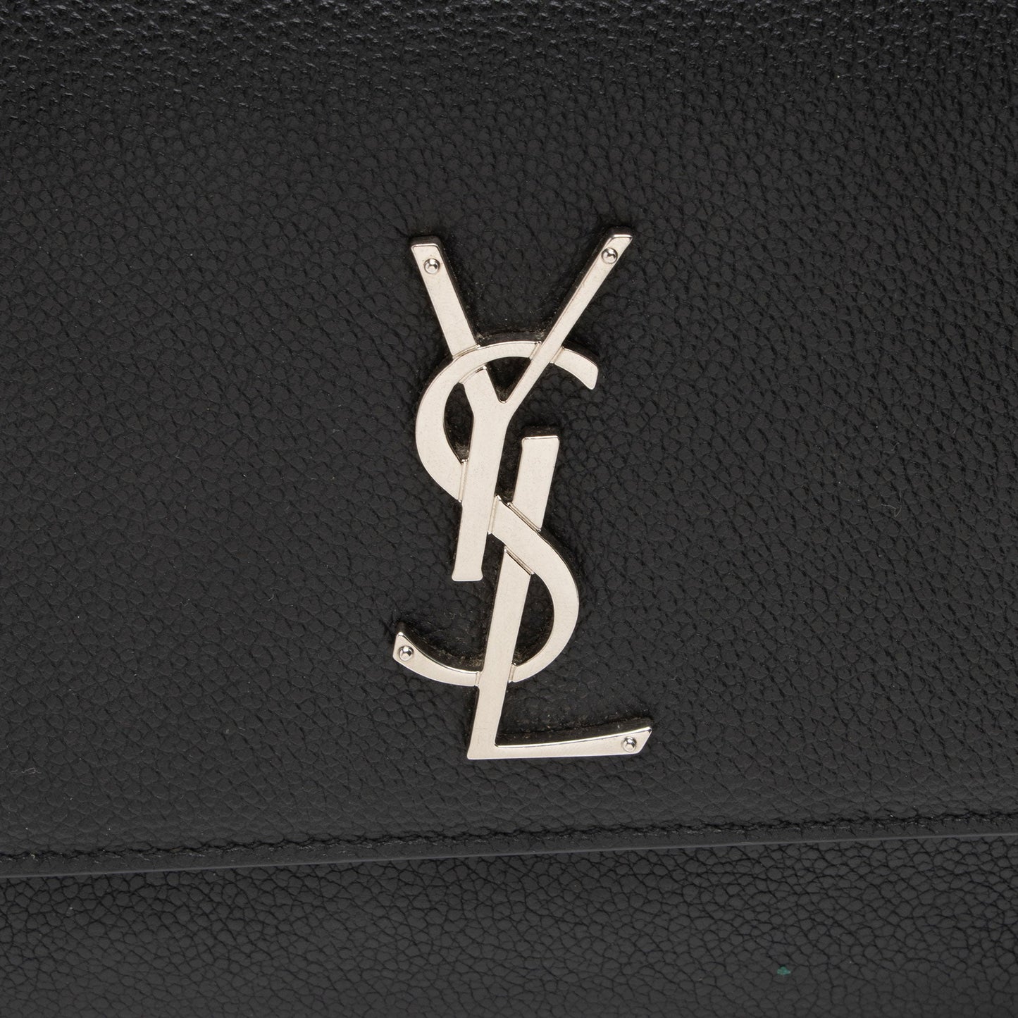 Saint Laurent Grained Calfskin Monogram Sunset Medium Shoulder Bag (SHF-NWQ0FK)