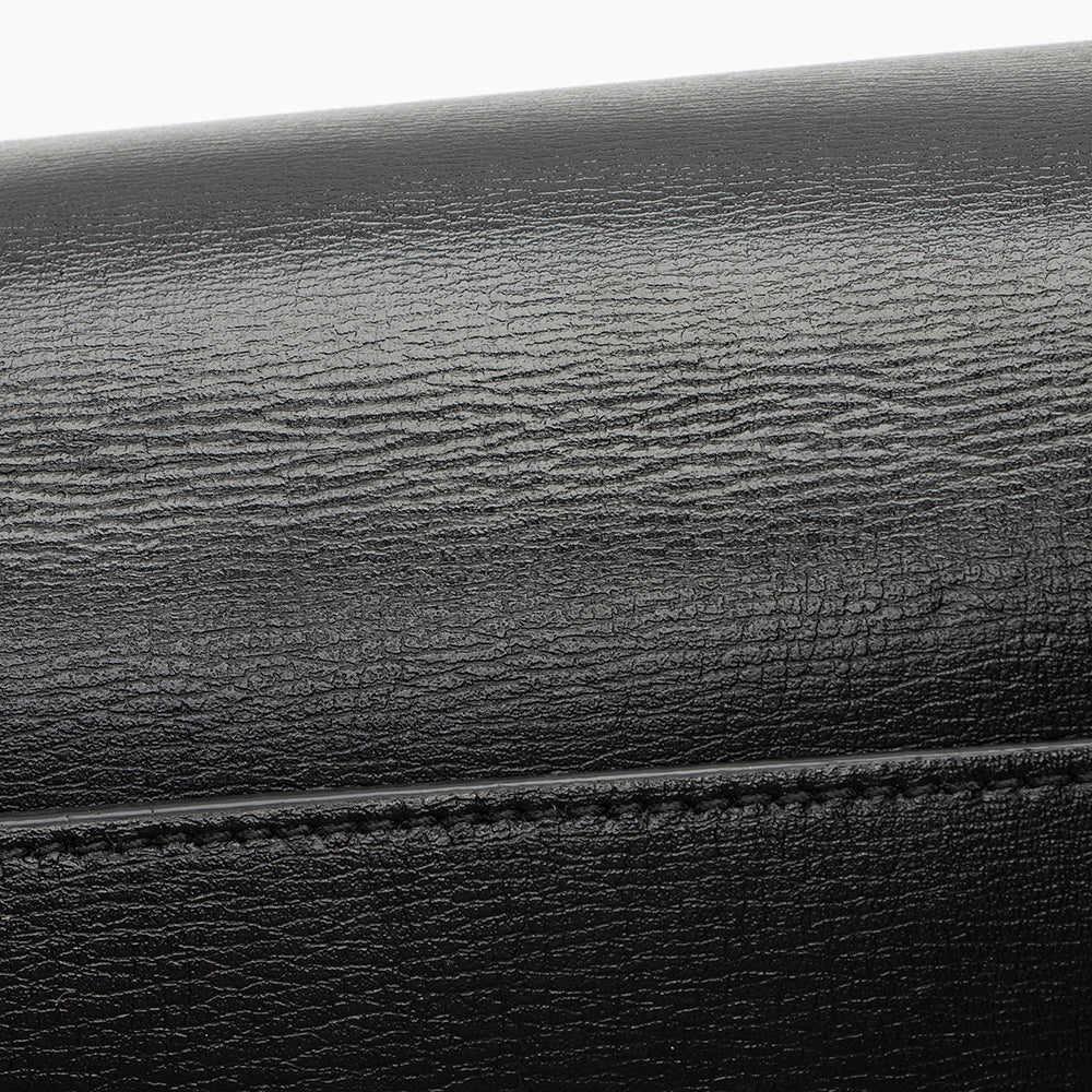 Saint Laurent Grained Calfskin Sunset Medium Shoulder Bag (SHF-21985)
