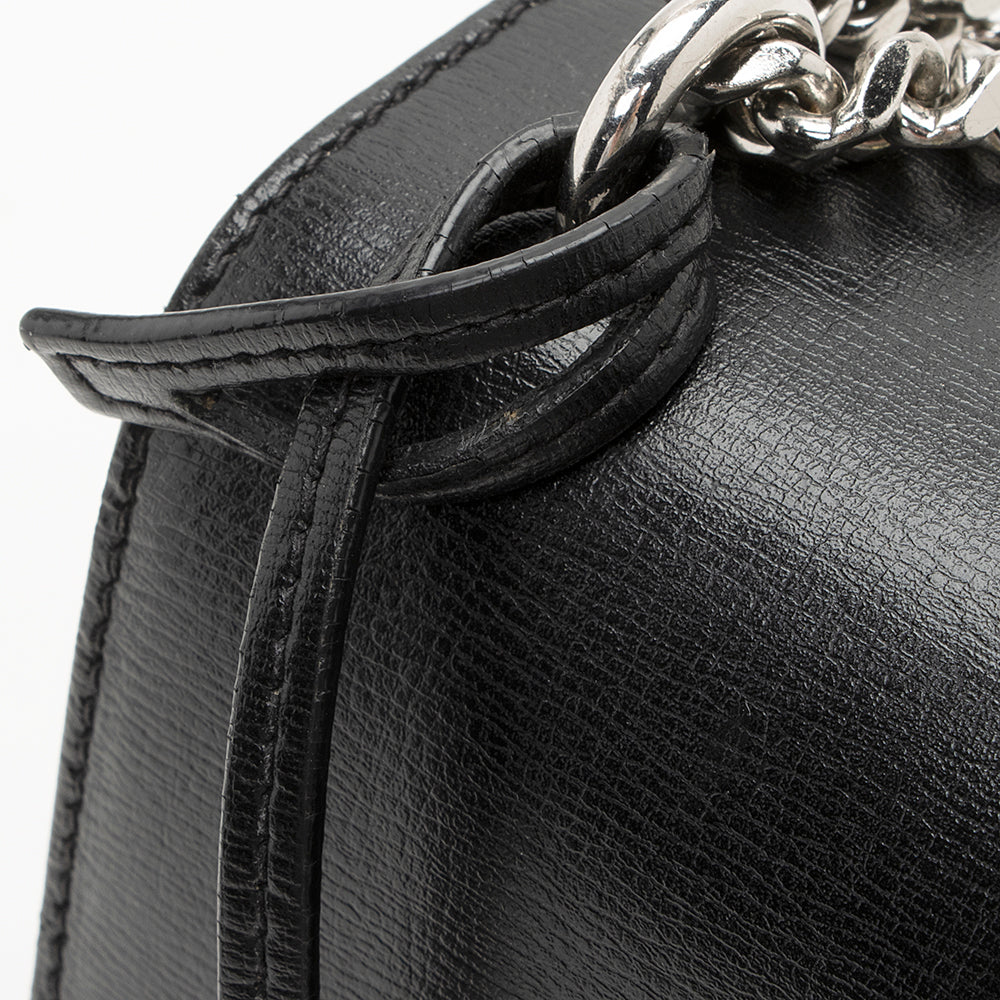 Saint Laurent Grained Calfskin Sunset Medium Shoulder Bag (SHF-21985)