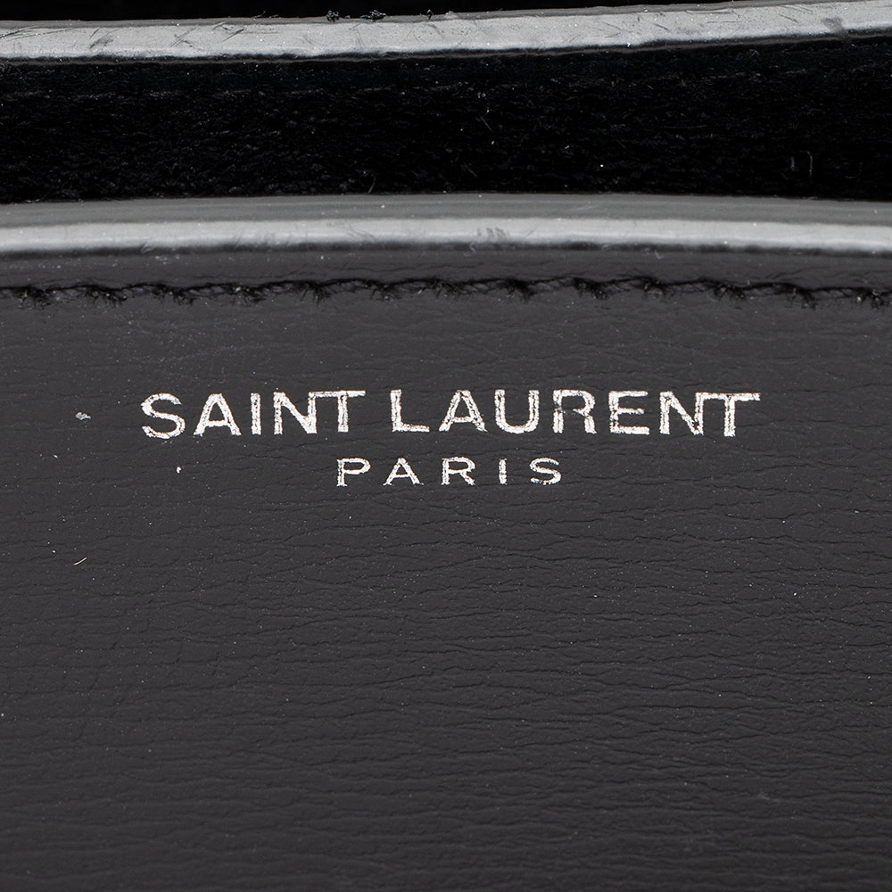 Saint Laurent Grained Calfskin Sunset Medium Shoulder Bag (SHF-21985)