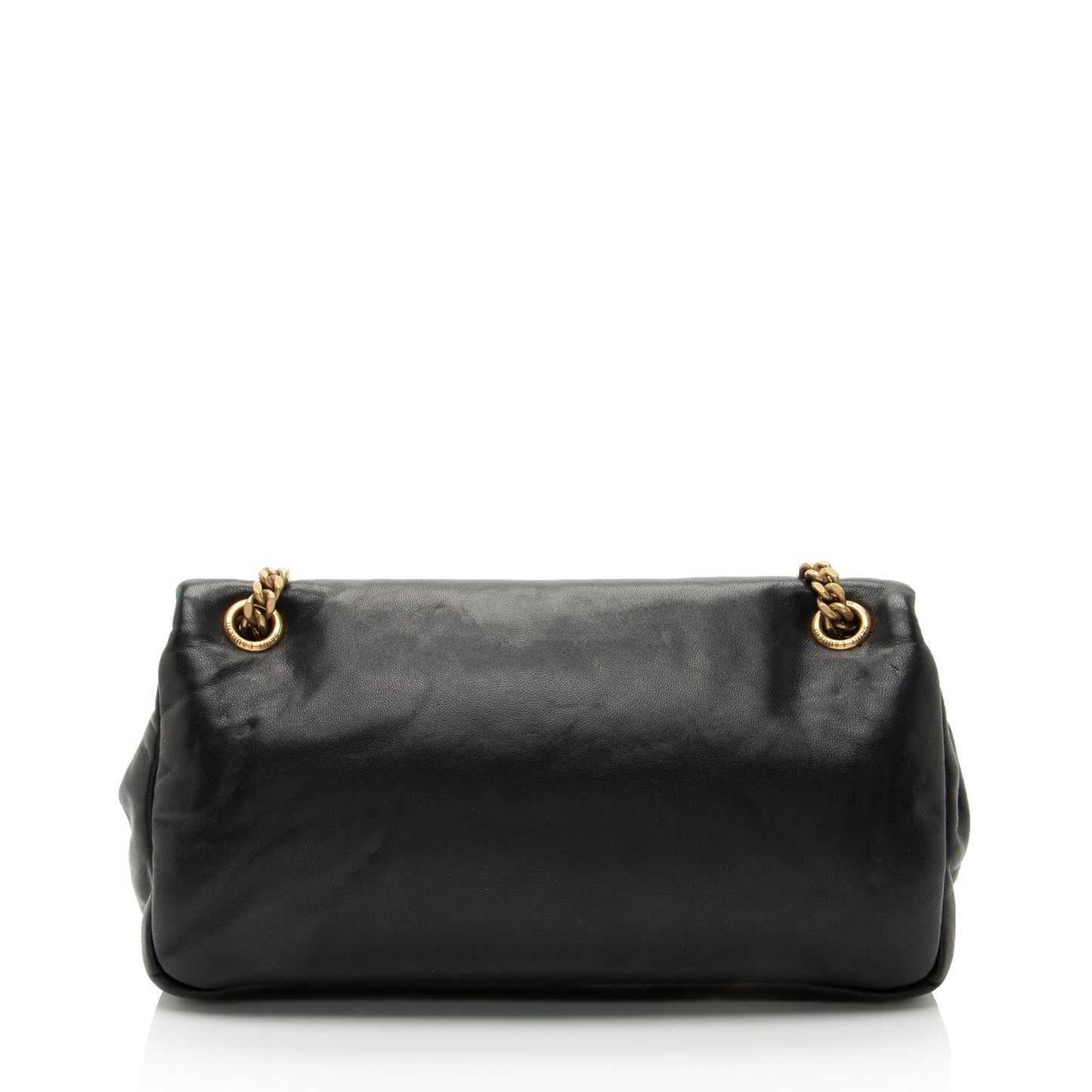 Saint Laurent Lambskin Monogram Calypso Small Shoulder Bag