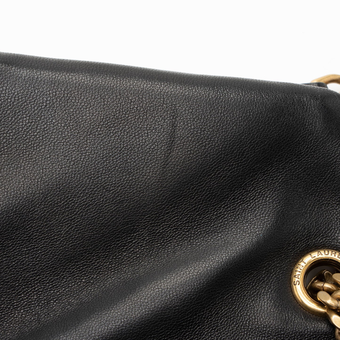 Saint Laurent Lambskin Monogram Calypso Small Shoulder Bag