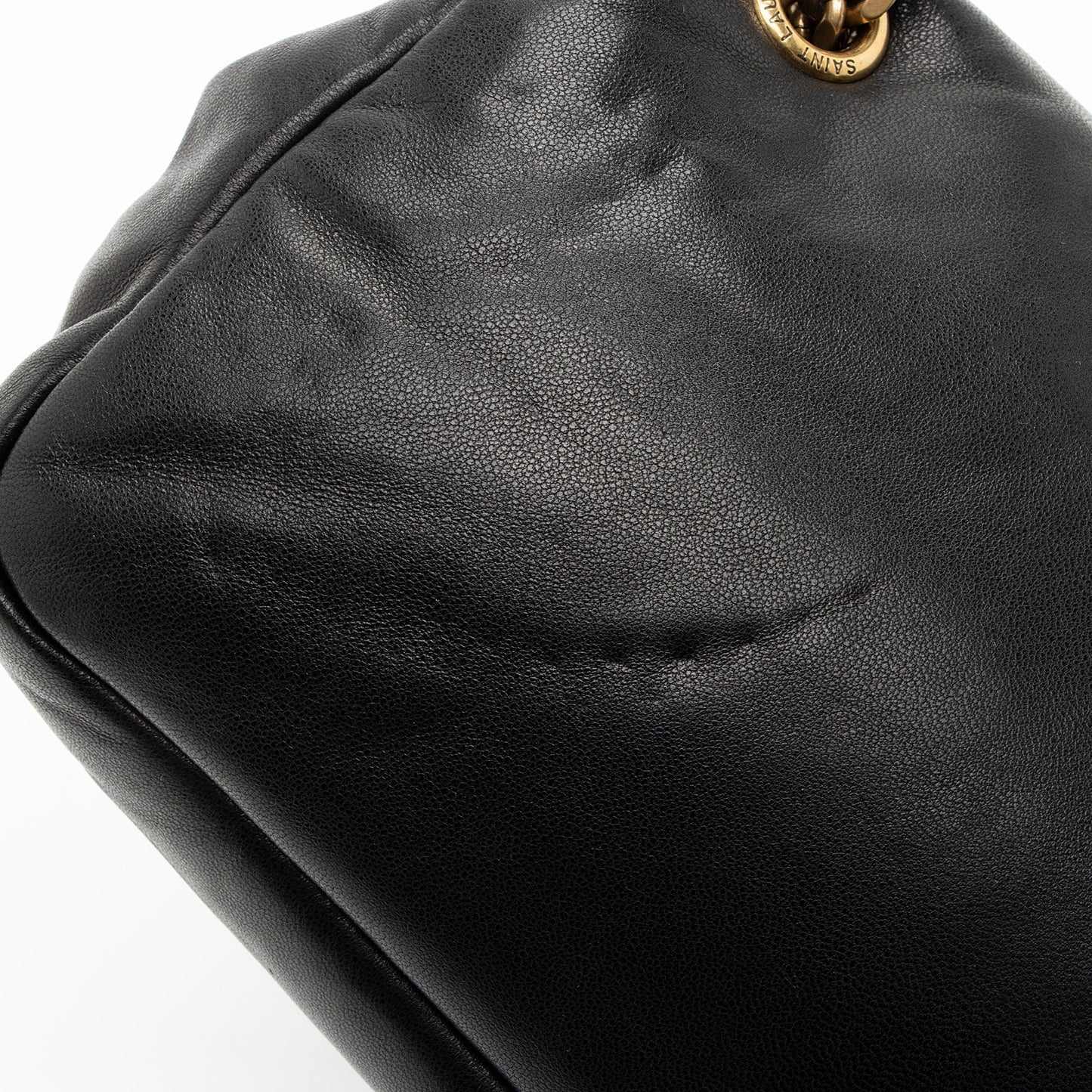 Saint Laurent Lambskin Monogram Calypso Small Shoulder Bag