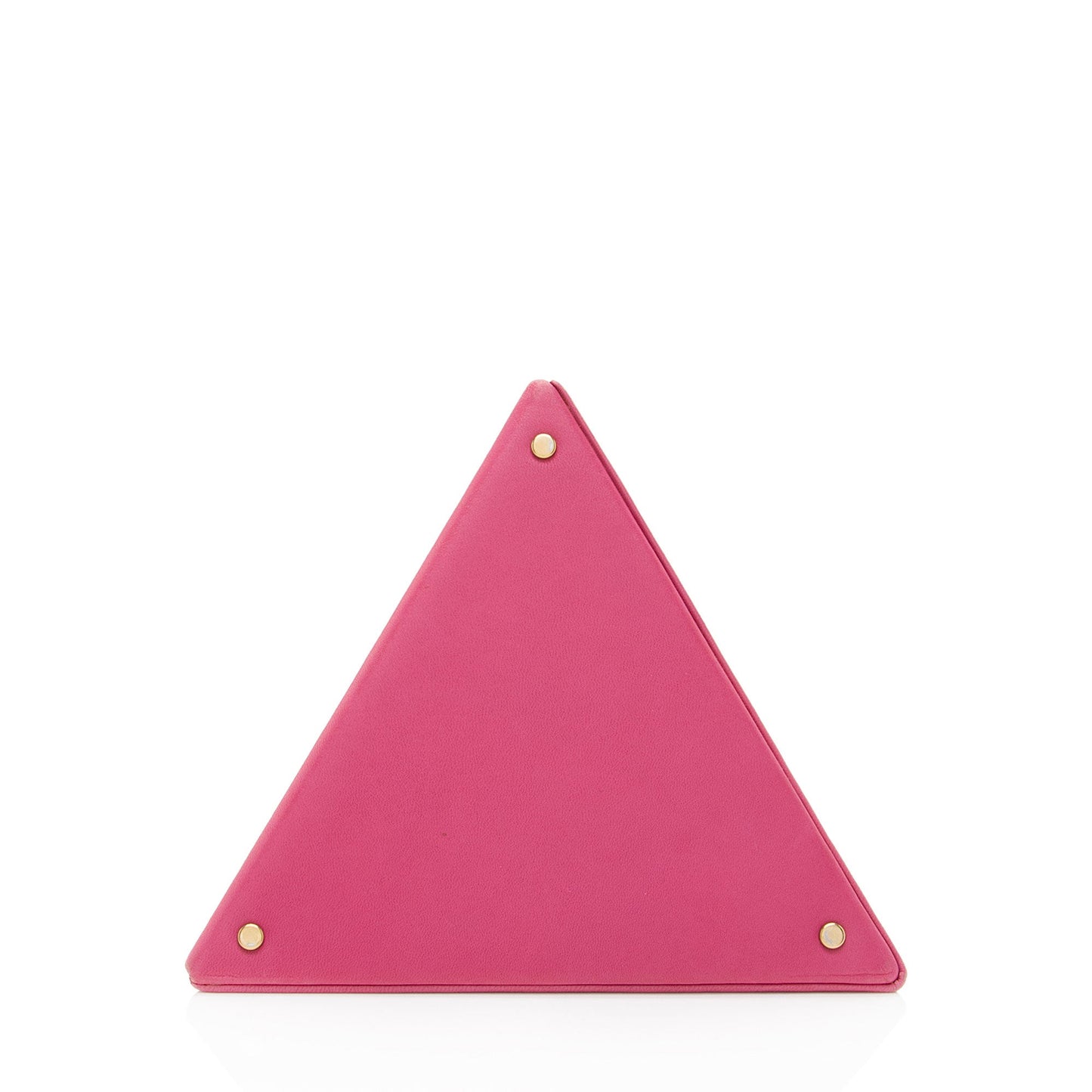 Saint Laurent Lambskin Monogram Pyramid Clutch