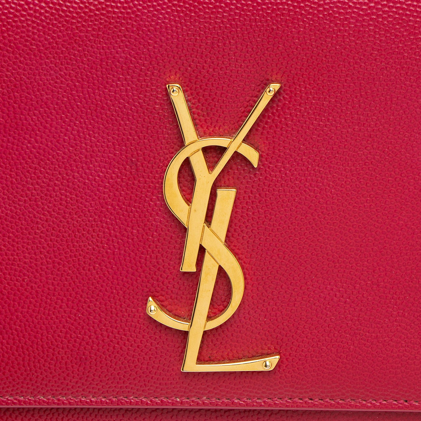 Saint Laurent Leather Monogram Kate Clutch