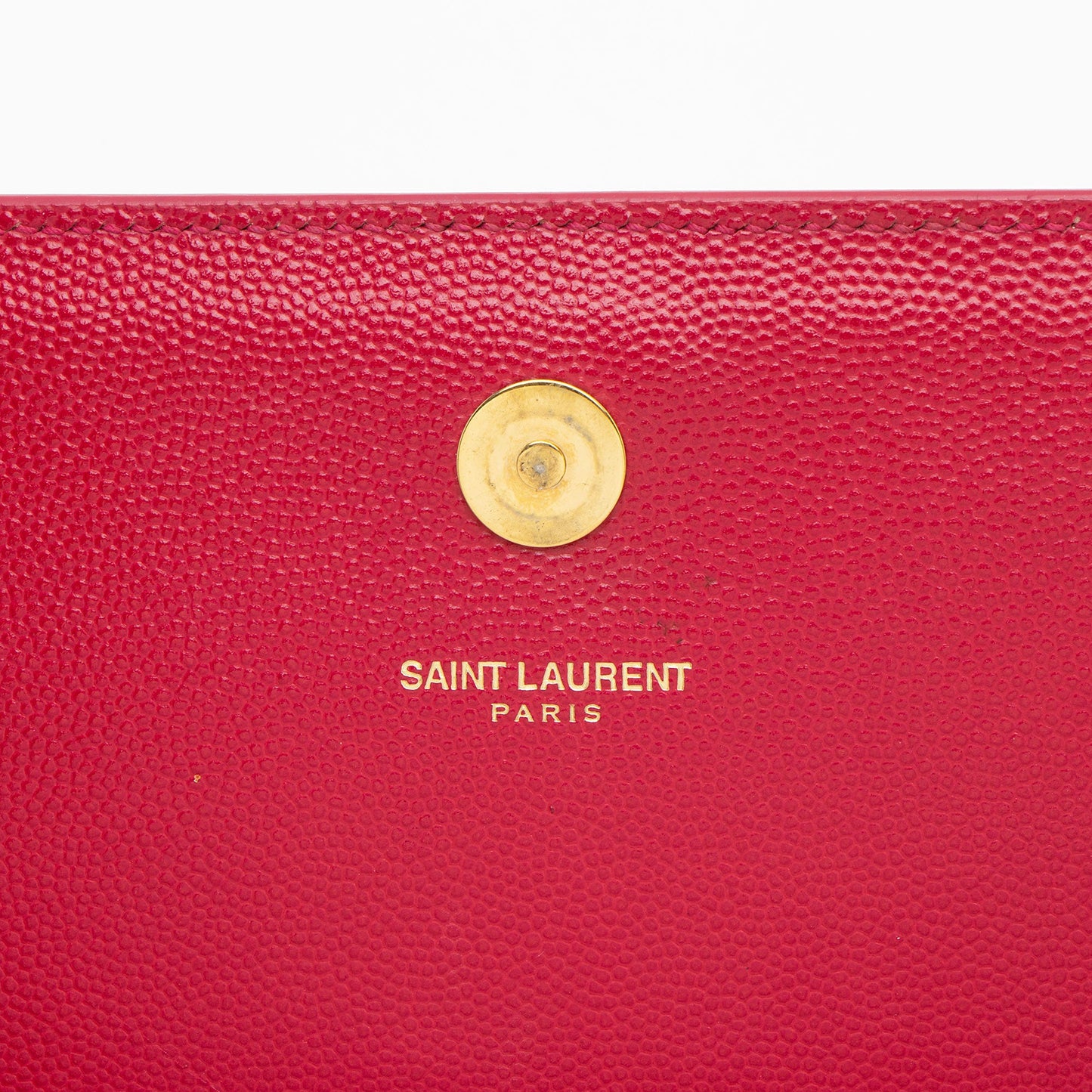 Saint Laurent Leather Monogram Kate Clutch