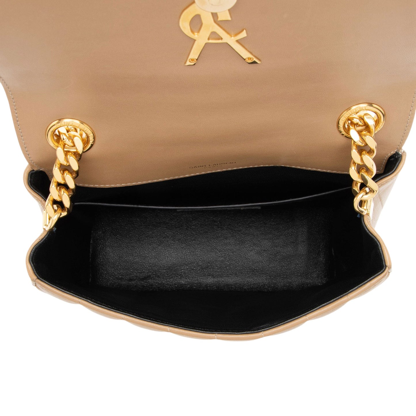 Saint Laurent Matalasse Calfskin Monogram Vicky Medium Shoulder Bag