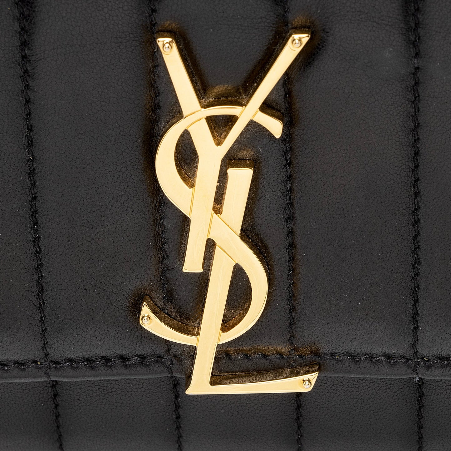 Saint Laurent Matalasse Calfskin Vicky Continental Wallet (SHF-22903)