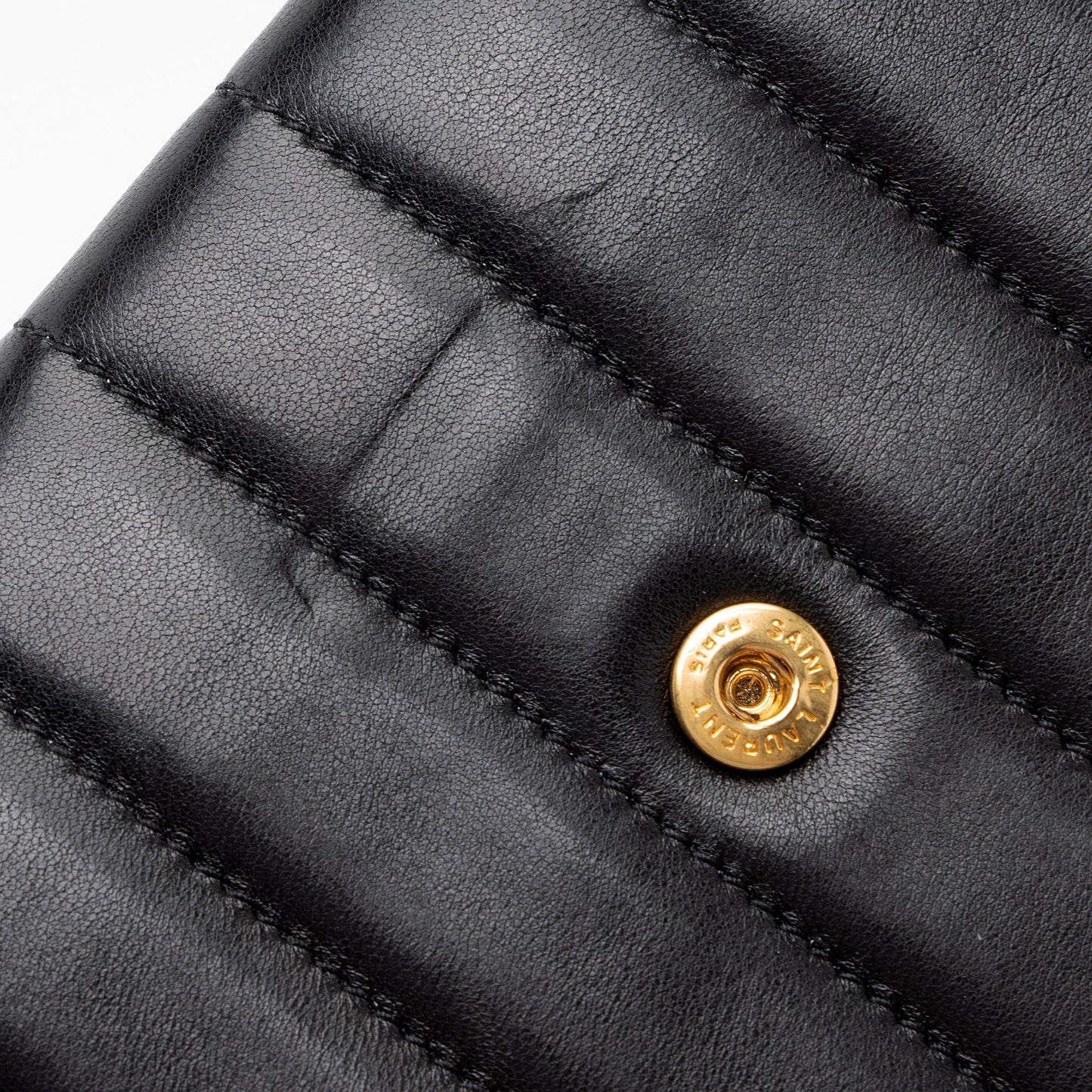 Saint Laurent Matalasse Calfskin Vicky Continental Wallet (SHF-22903)