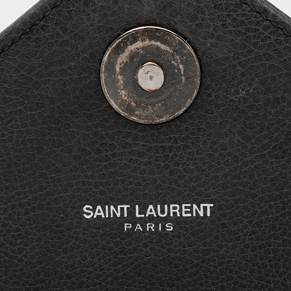 Saint Laurent Matelasse Calfskin Monogram College Large Shoulder Bag (SHF-19382)