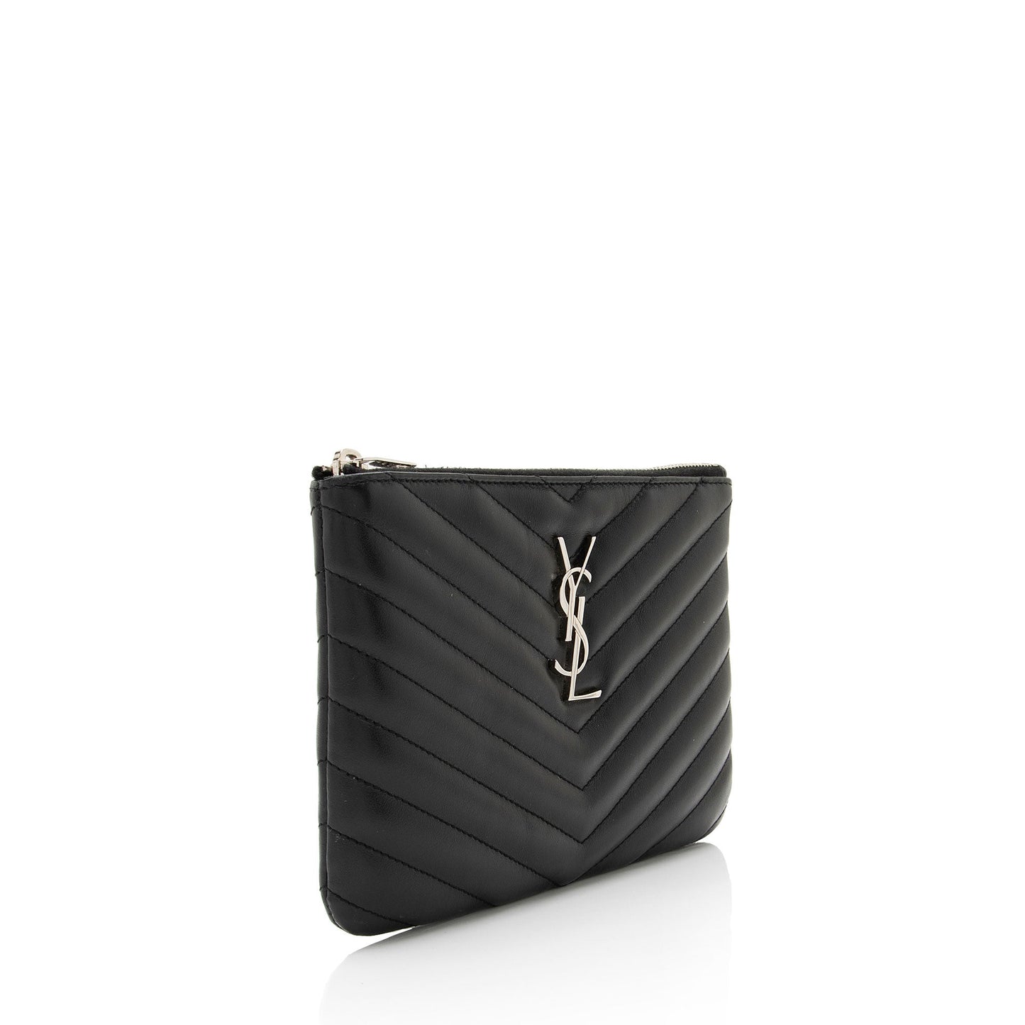 Saint Laurent Matelasse Calfskin Jolie Pouch (SHF-Zo6uL5)