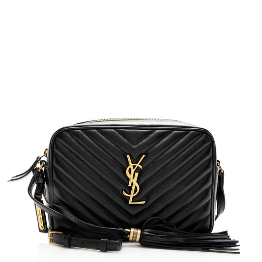Saint Laurent Matelasse Calfskin Lou Camera Bag (SHF-18235)