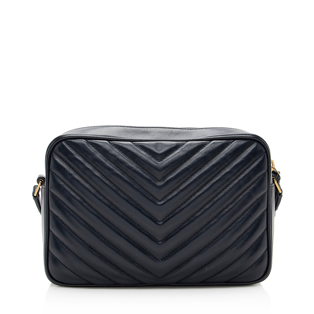 Saint Laurent Matelasse Calfskin Lou Camera Bag (SHF-20118)