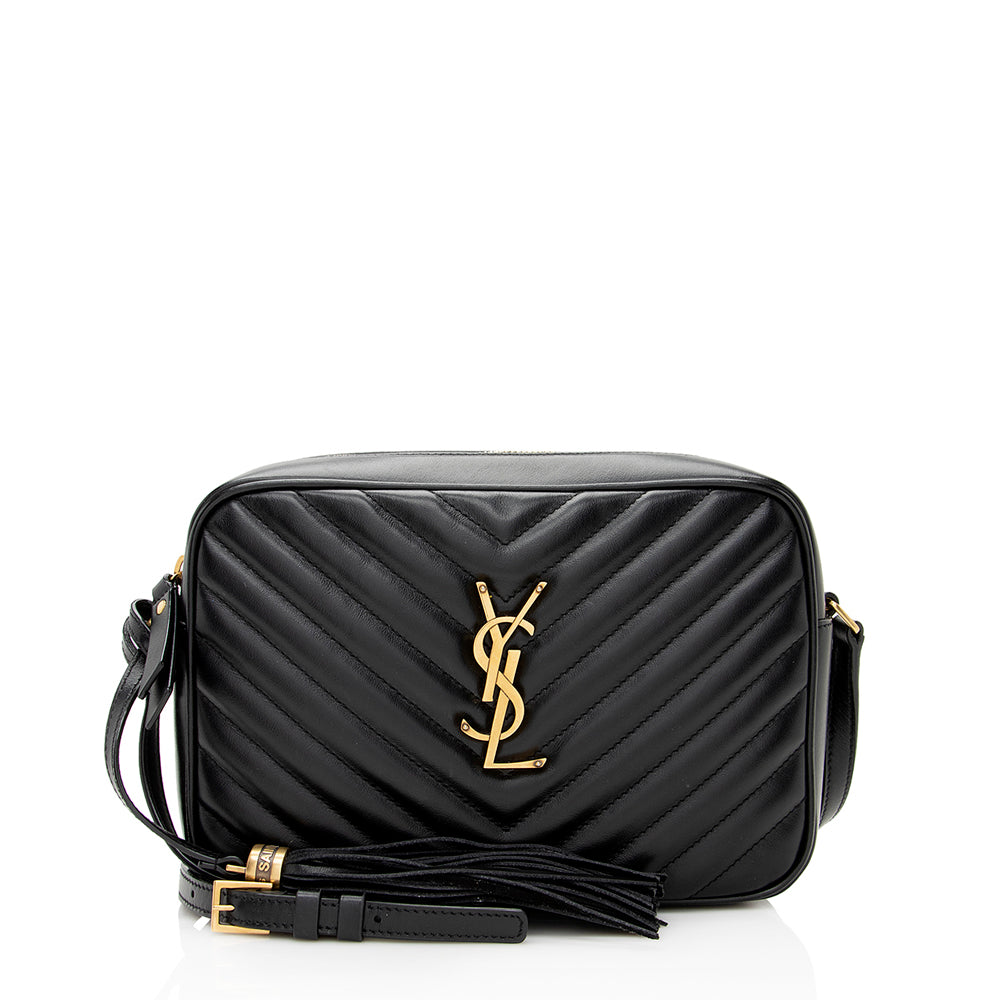 Saint Laurent Matelasse Calfskin Lou Camera Bag (SHF-21626)