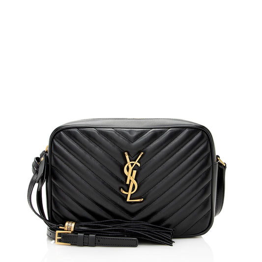 Saint Laurent Matelasse Calfskin Lou Camera Bag (SHF-21626)