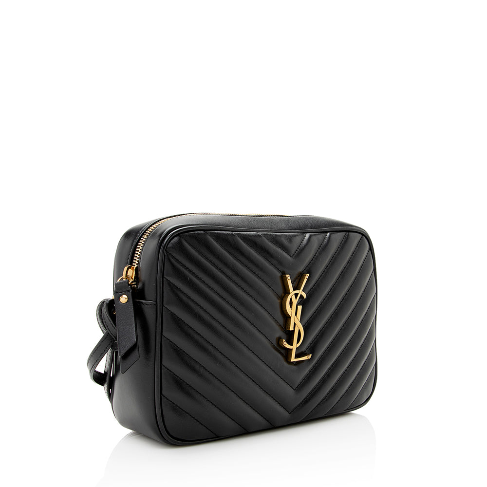 Saint Laurent Matelasse Calfskin Lou Camera Bag (SHF-21626)
