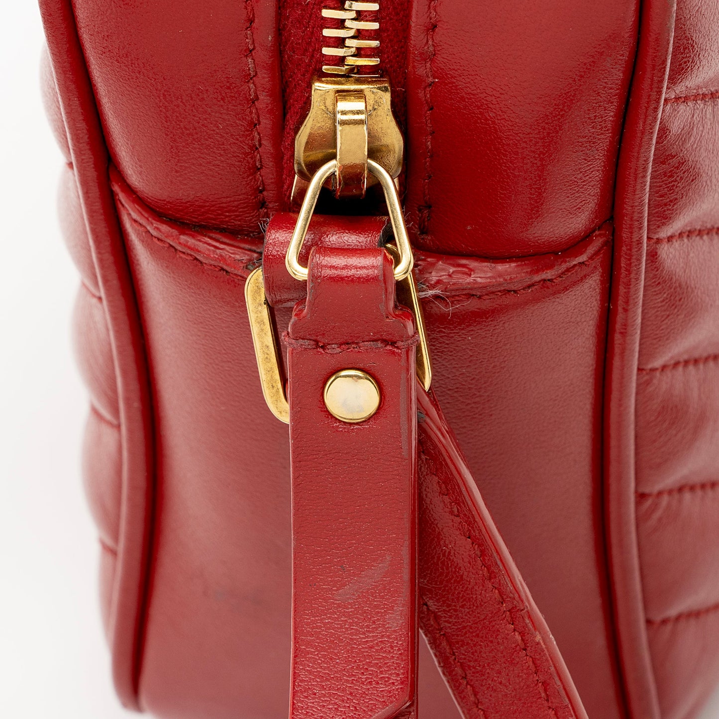 Saint Laurent Matelasse Calfskin Monogram Lou Camera Bag (SHF-22724)