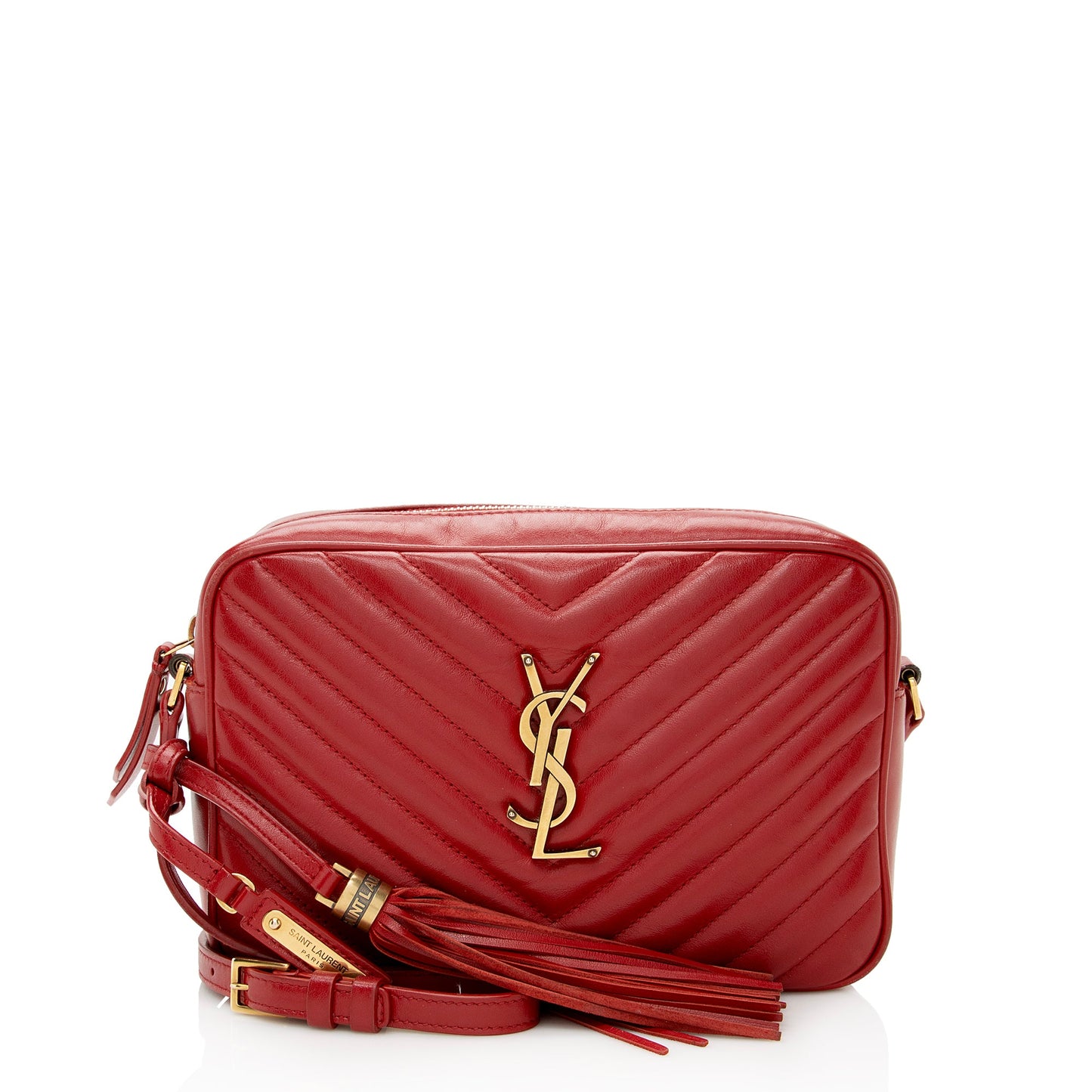 Saint Laurent Matelasse Calfskin Monogram Lou Camera Bag (SHF-22724)