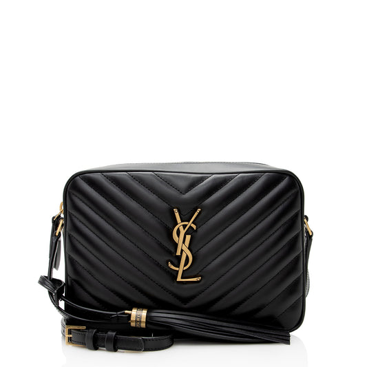 Saint Laurent Matelasse Calfskin Lou Camera Bag (SHF-22762)