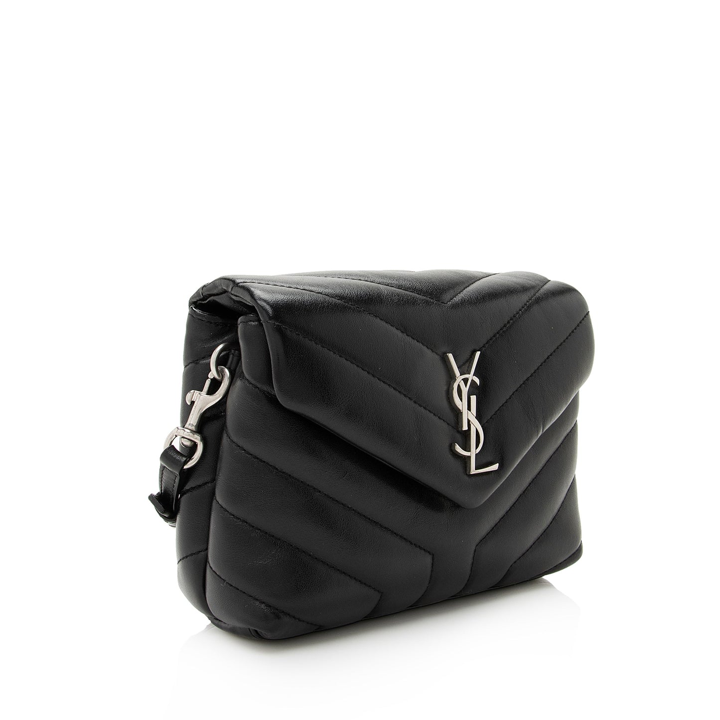 Saint Laurent Matelasse Calfskin LouLou Toy Crossbody Bag (SHF-22682)