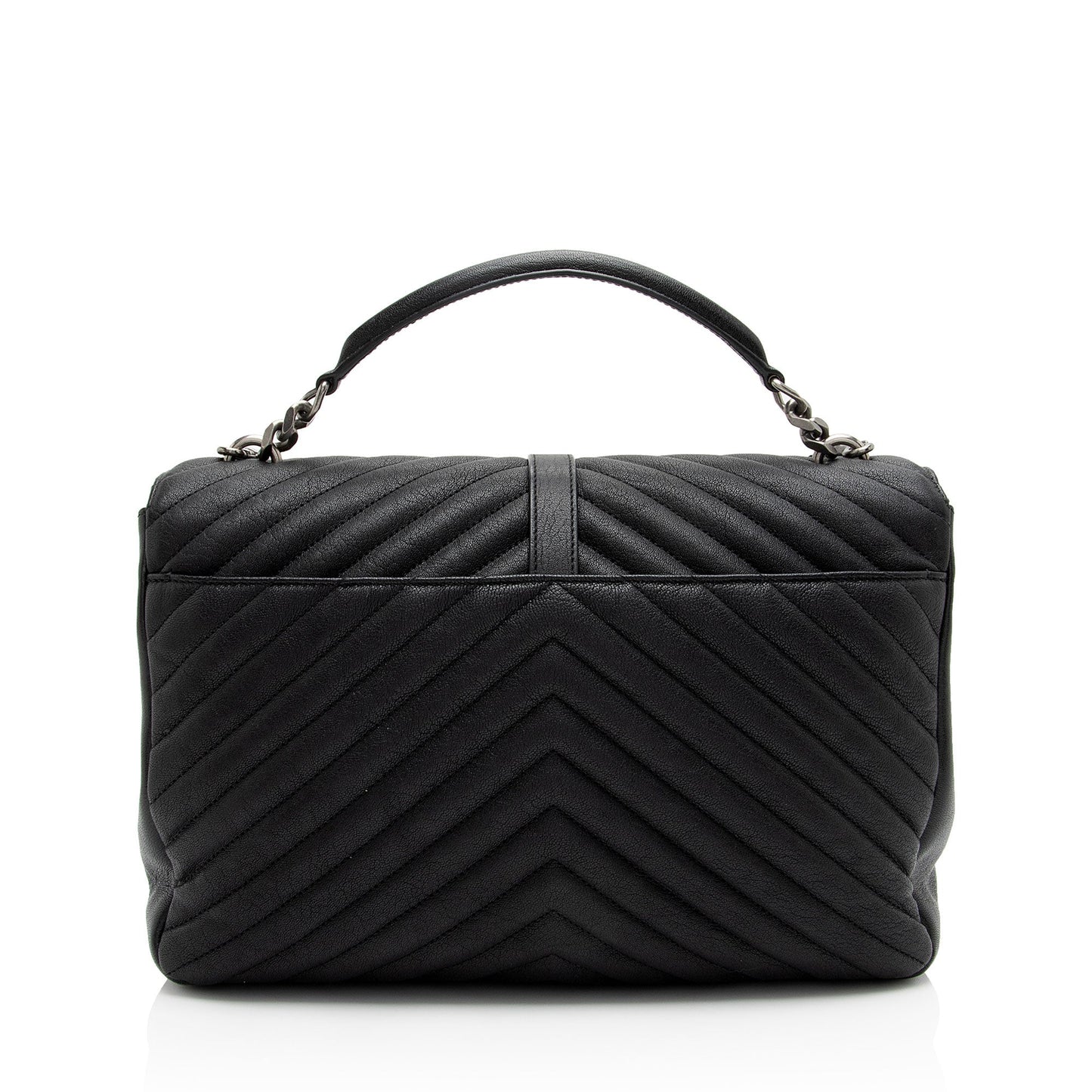 Saint Laurent Matelasse Calfskin Monogram College Large Shoulder Bag (SHF-gvwSDh)