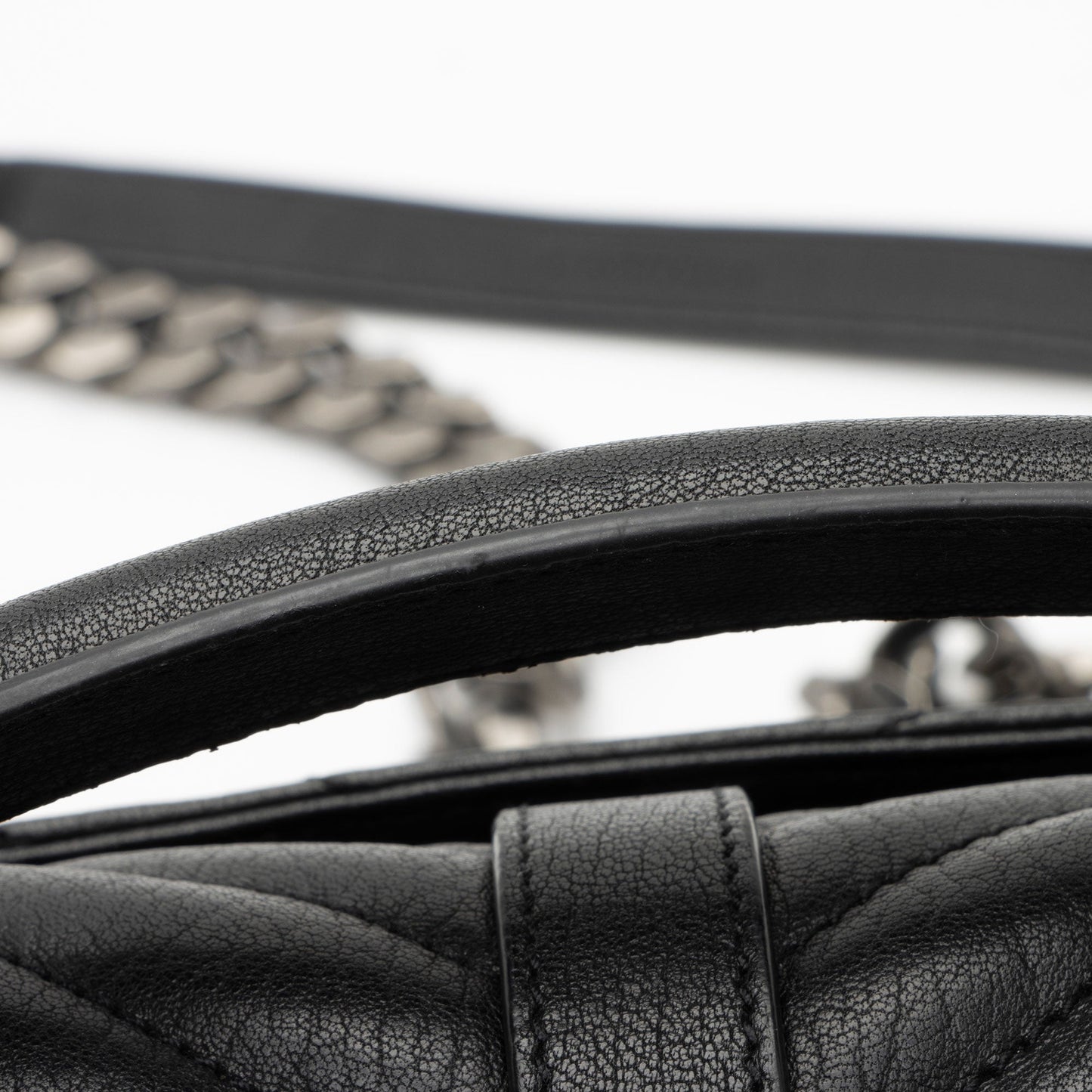 Saint Laurent Matelasse Calfskin Monogram College Medium Shoulder Bag (SHF-MMt0qg)