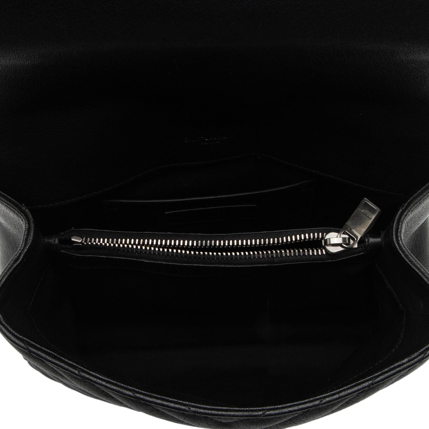 Saint Laurent Matelasse Calfskin Monogram College Medium Shoulder Bag (SHF-MMt0qg)