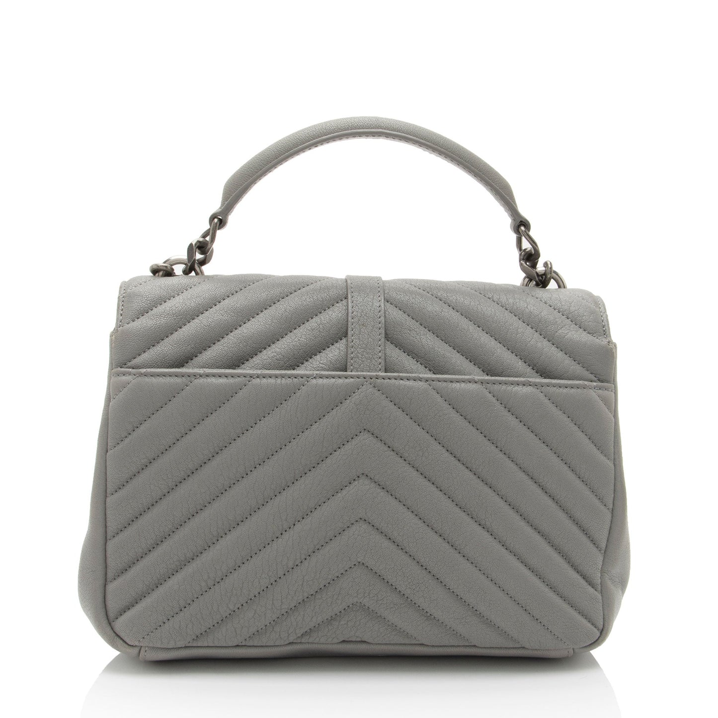 Saint Laurent Matelasse Calfskin Monogram College Medium Shoulder Bag (SHF-D2O1lS)