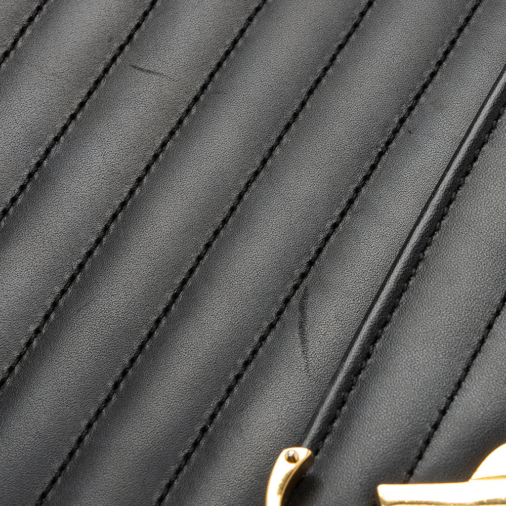 Saint Laurent Matelasse Calfskin Monogram Large Envelope Bag (SHF-19439)
