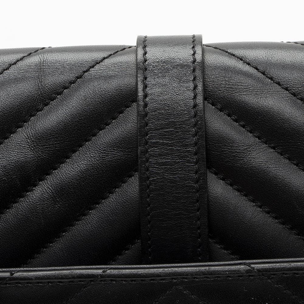 Saint Laurent Matelasse Calfskin Monogram Large Envelope Bag (SHF-19439)