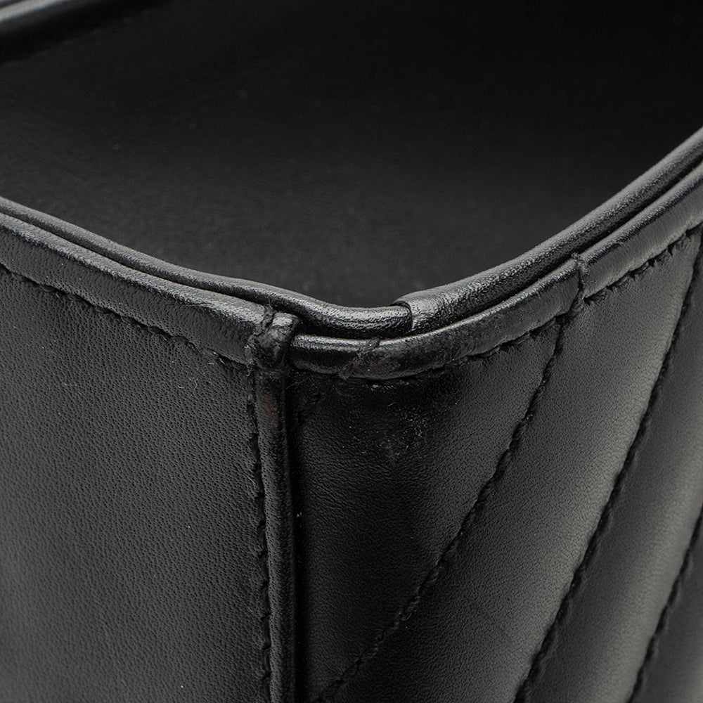 Saint Laurent Matelasse Calfskin Monogram Large Envelope Bag (SHF-19439)