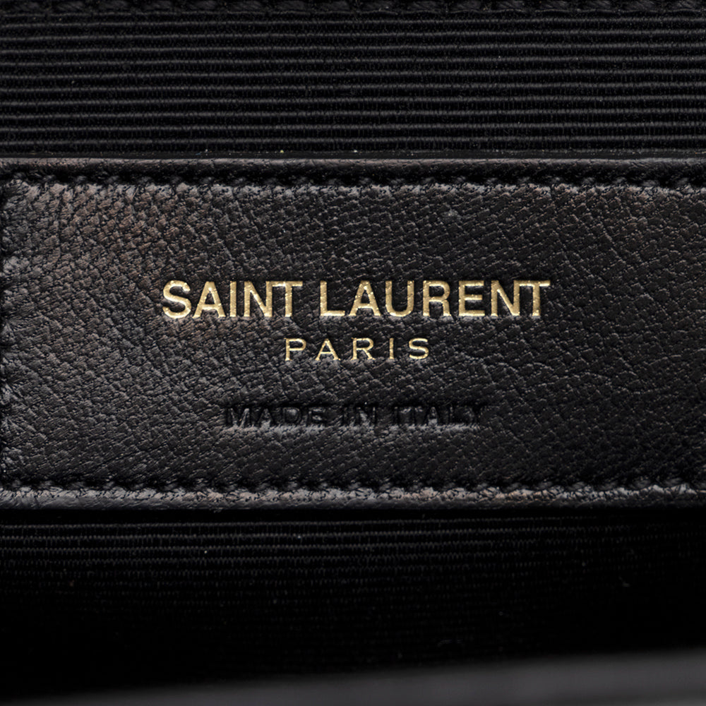 Saint Laurent Matelasse Calfskin Monogram Large Envelope Bag (SHF-19628)