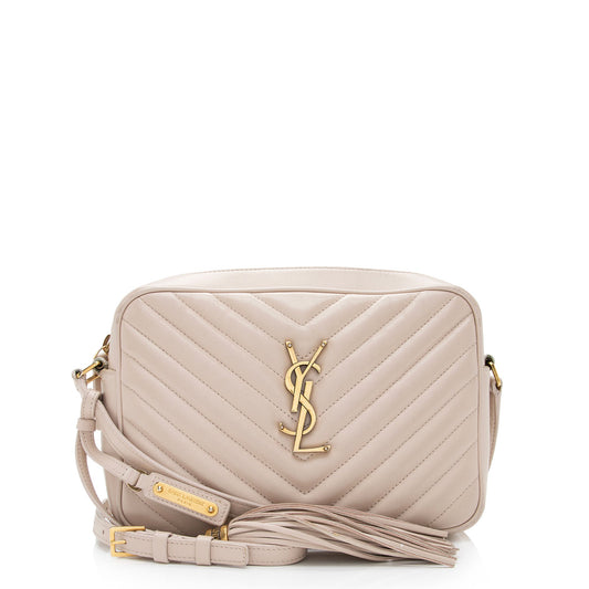 Saint Laurent Matelasse Calfskin Monogram Lou Camera Bag - FINAL SALE (SHF-pag728)
