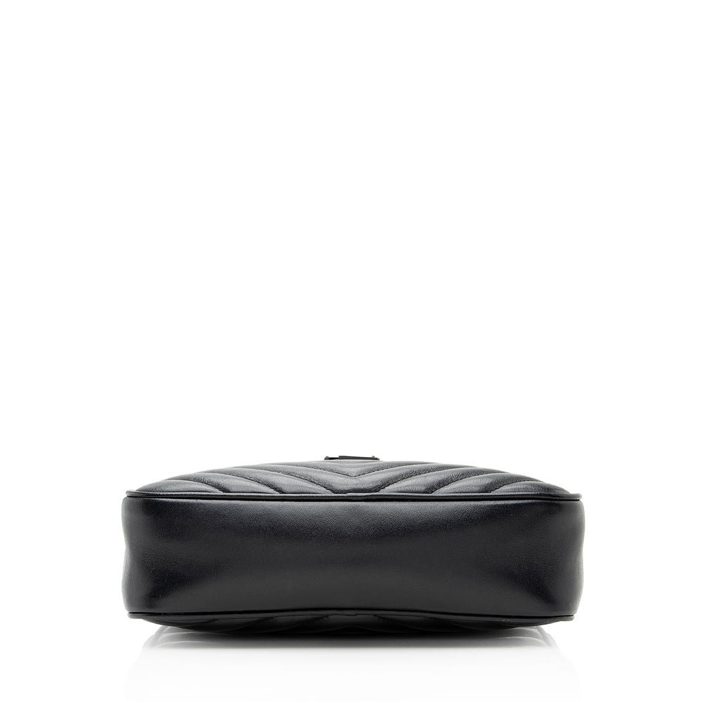 Saint Laurent Matelasse Calfskin Monogram Lou Camera Bag (SHF-dP4ylK)