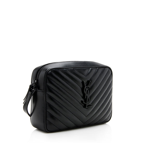Saint Laurent Matelasse Calfskin Monogram Lou Camera Bag (SHF-dP4ylK)