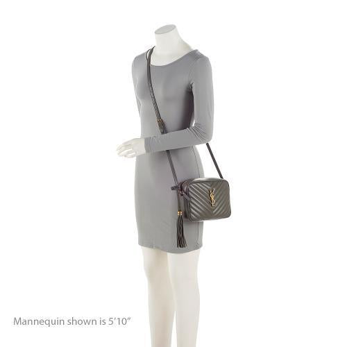Saint Laurent Matelasse Calfskin Monogram Lou Camera Bag (SHF-Dlf8kG)