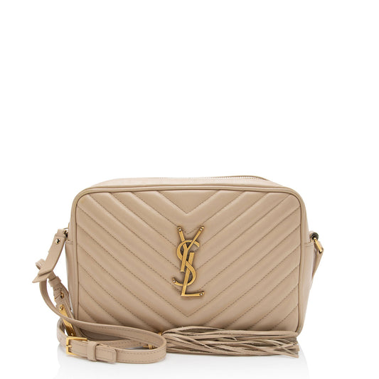 Saint Laurent Matelasse Calfskin Monogram Lou Camera Bag (SHF-TFjjTM)