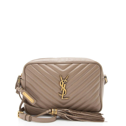 Saint Laurent Matelasse Calfskin Monogram Lou Camera Bag (SHF-3Riqa1)