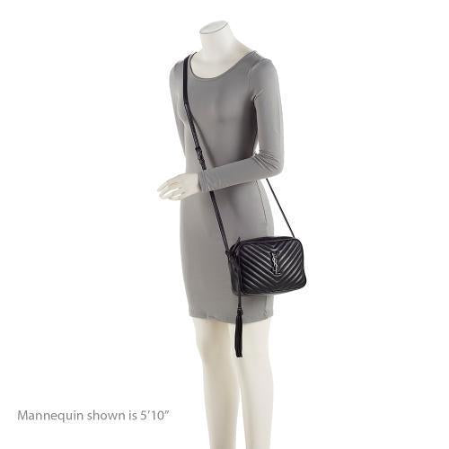Saint Laurent Matelasse Calfskin Monogram Lou Camera Bag (SHF-hlZNvk)