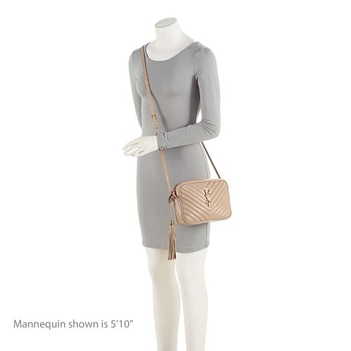 Saint Laurent Matelasse Calfskin Monogram Lou Camera Bag (SHF-X8DDNR)