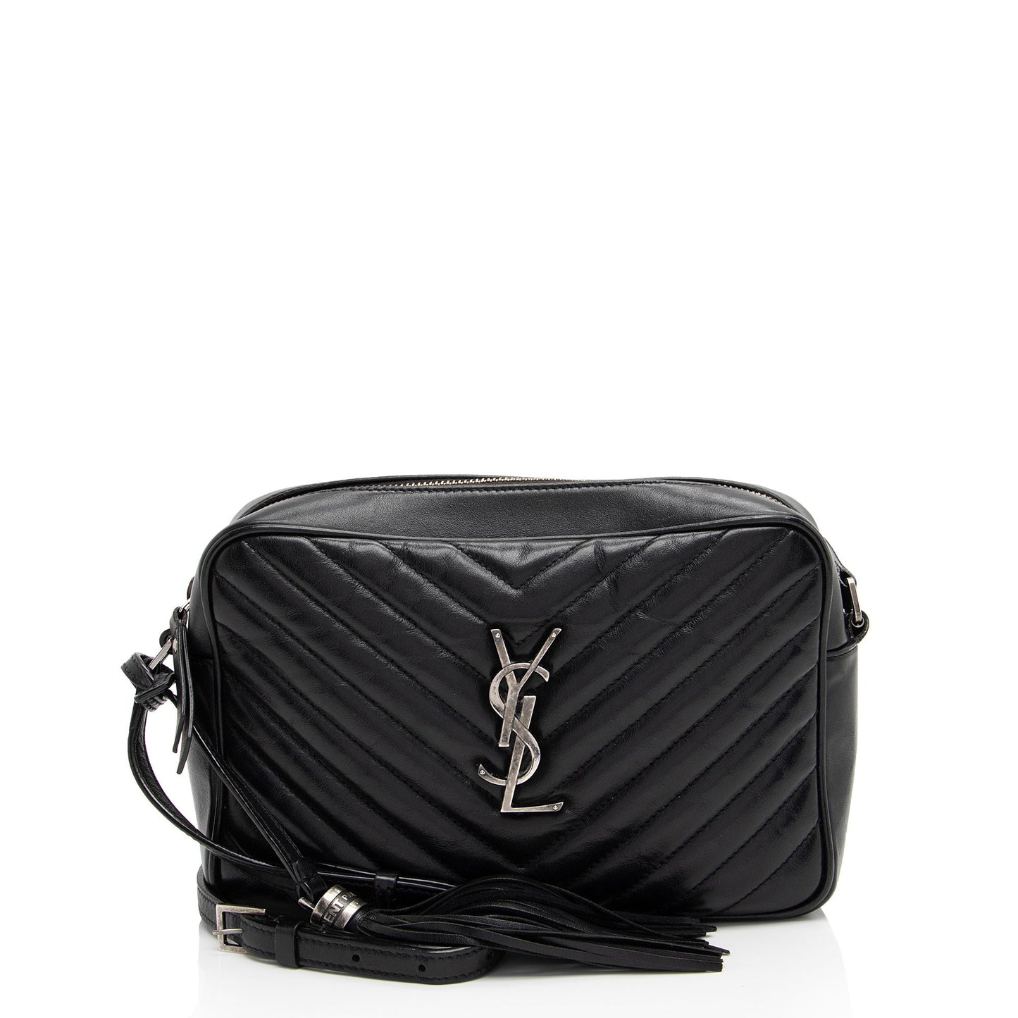 Saint Laurent Matelasse Calfskin Monogram Lou Camera Bag (SHF-ZcEqKL)