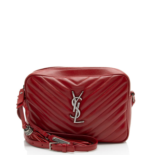 Saint Laurent Matelasse Calfskin Monogram Lou Camera Bag (SHF-G4BzPO)