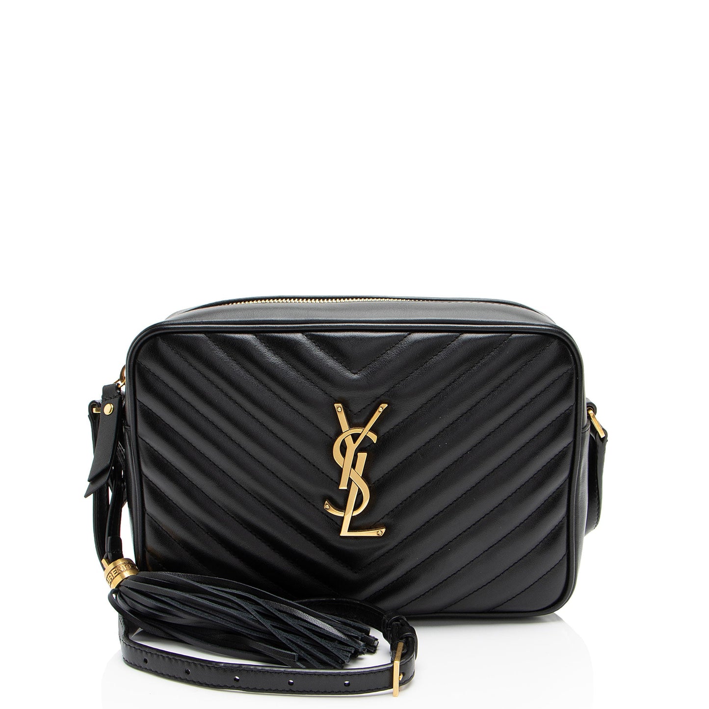 Saint Laurent Matelasse Calfskin Monogram Lou Camera Bag
